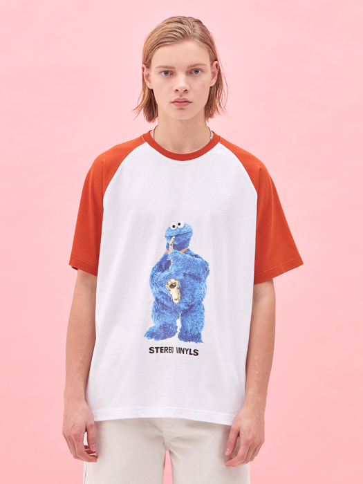 [SS20 SV X Sesame Street] Raglan T-Shirts(Brown)