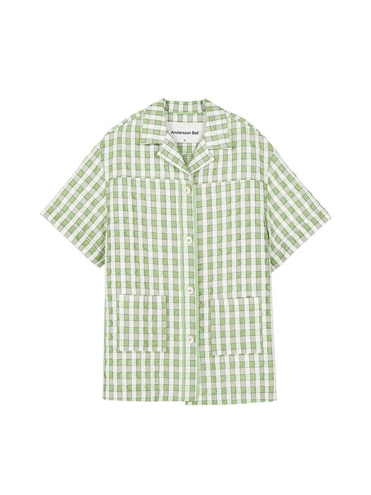INSIDE OUT CHECK SHIRT atb392w(LIME)