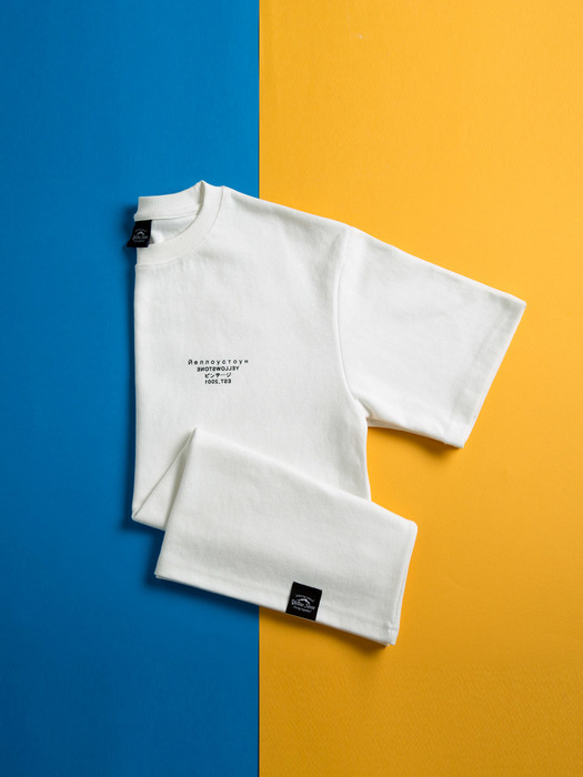 포켓 오버핏 반팔 티셔츠  -YS103WH /White