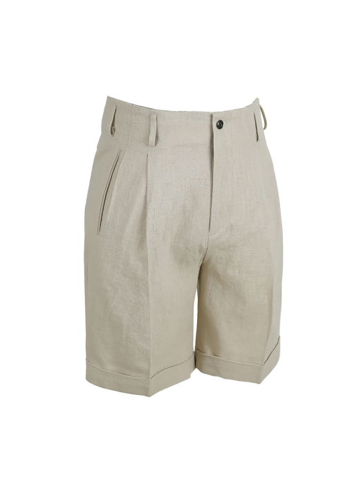 N5b Linen Shorts (Oatmeal)