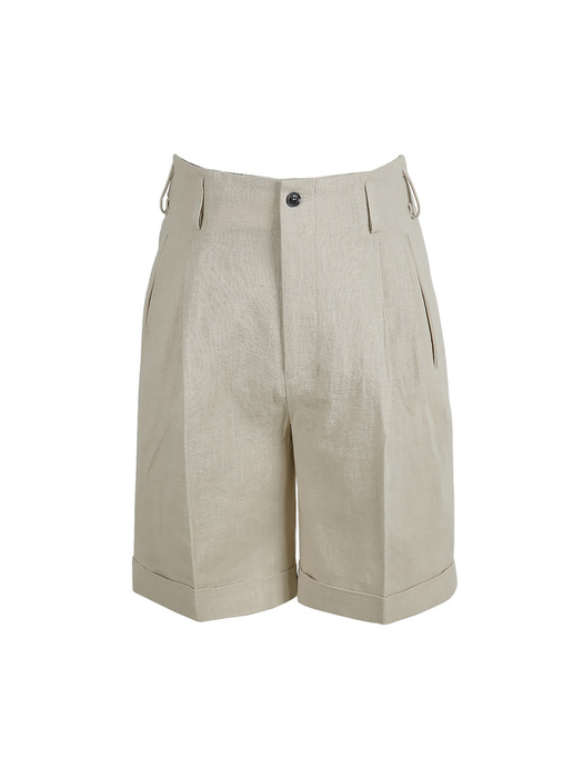 N5b Linen Shorts (Oatmeal)