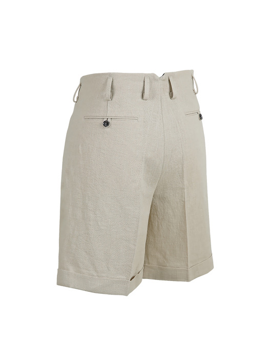 N5b Linen Shorts (Oatmeal)