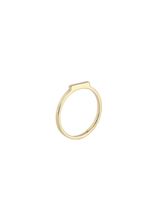 square flat ring (14k gold)