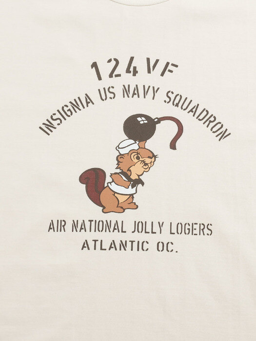U.S Navy Style T-shirts (off white)