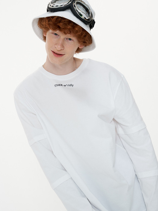 Triple Sleeve T-shirt [White] 