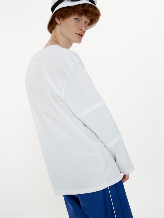 Triple Sleeve T-shirt [White] 