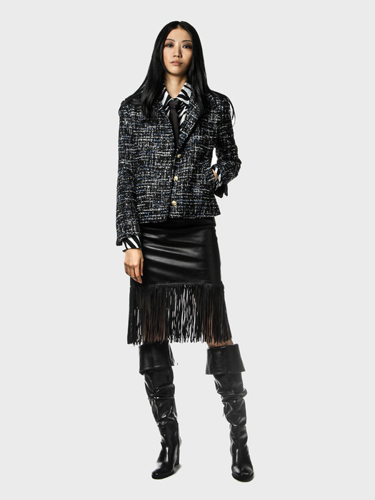 sparkle-mixed tweed jacket[black(WOMAN)]_UWO-FO05 