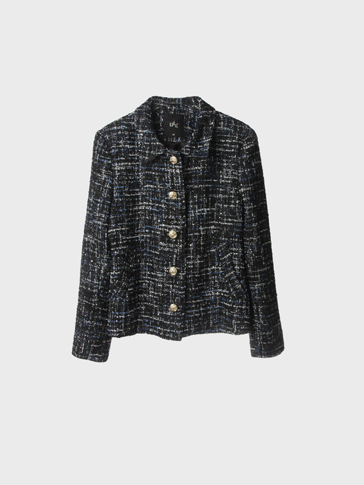 sparkle-mixed tweed jacket[black(WOMAN)]_UWO-FO05 