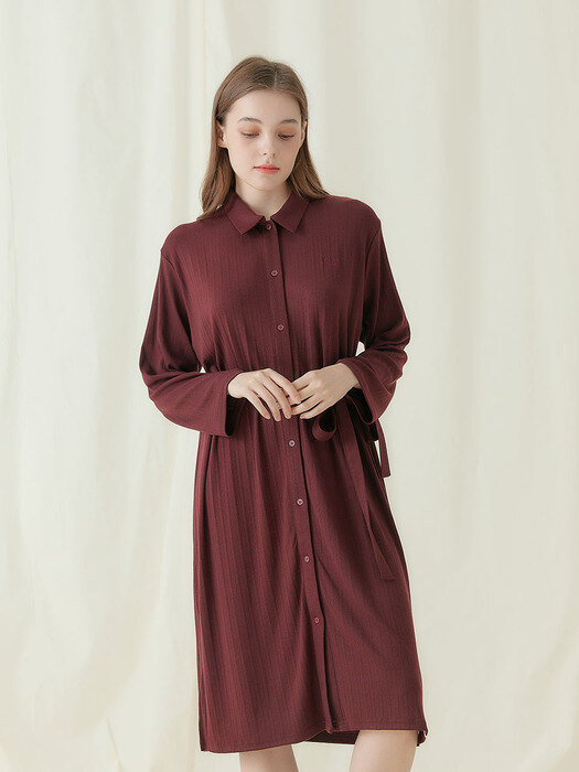 Silky Black Premium robe nightgown