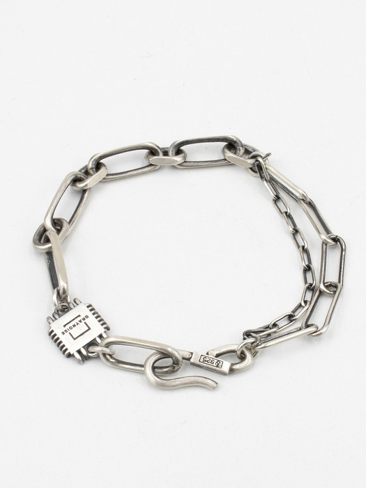 Triple chain hook bracelet (silver 925)