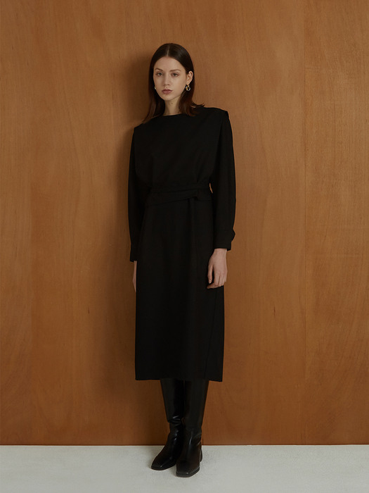 fw sailor collar dress black