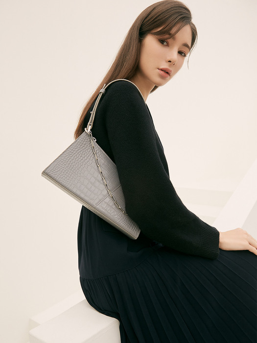 [단독]MINI BENT BAG GRAY