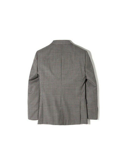 red point glen check double breasted suit jacket_CWFBS21322GYL