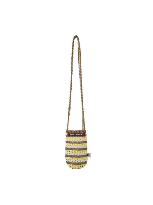 Acrylic Knit Micro-mini Cross Bag_QXBAX21350YEX