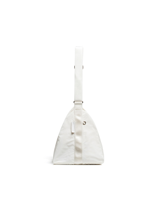 FABRIC HOBO BAG - WHITE