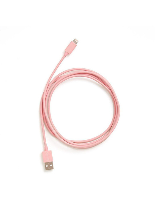 power trip chaging cord - pink _152cm
