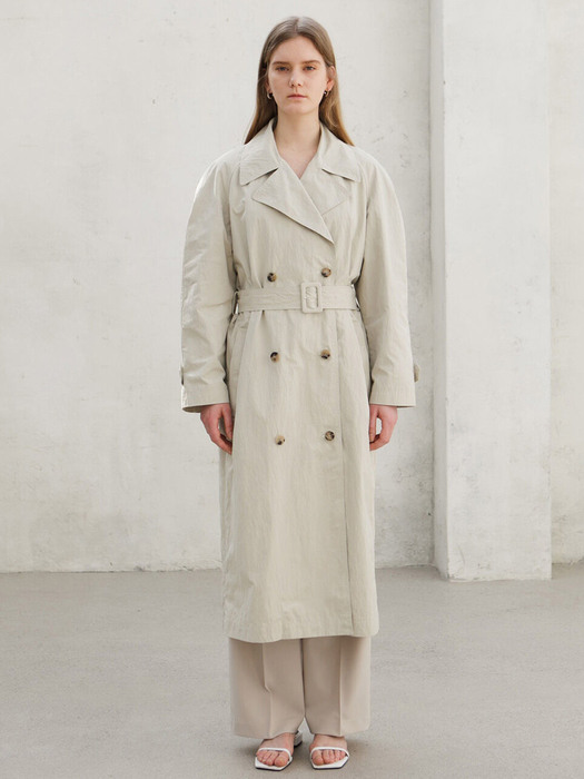 Neue Double Trench Coat (Khaki Beige)