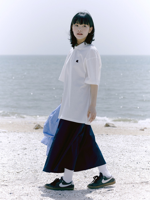 LINE POCKET SKIRT (NAVY)