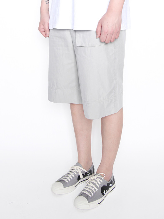 pnv017_soft mood cargo shorts (gray)