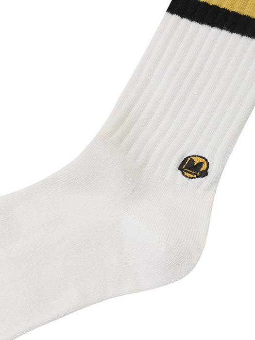 Emblem athletic socks_QXLAX21510IVX