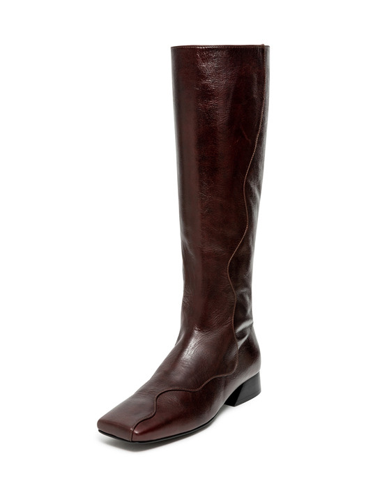 mare long boots - brown