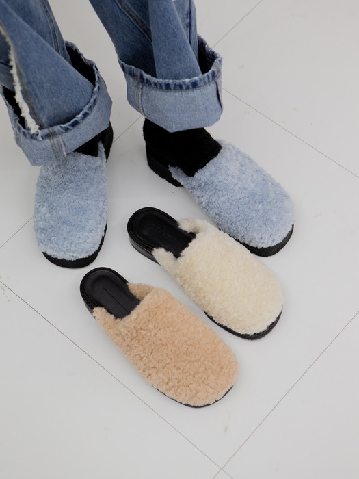 CURLY FUR SLIPPERS 컬리 퍼슬리퍼_3colors