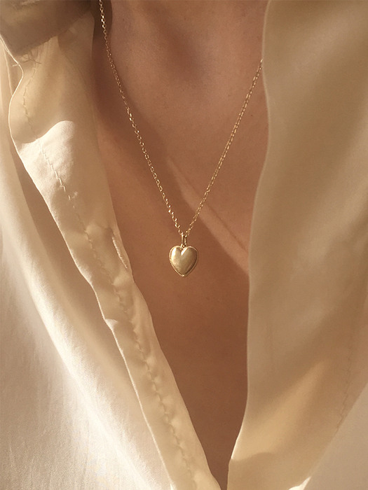 14k bay heart necklace
