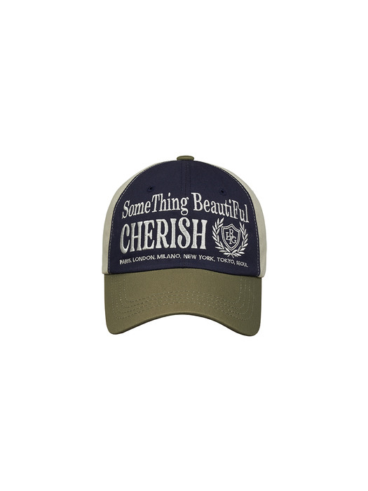 LY CHERISH BALL CAP(NAVY)