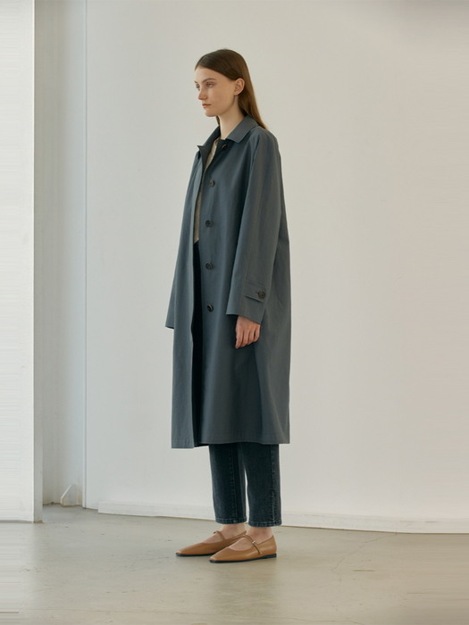 Single trench coat (grey)