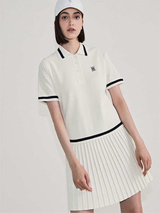 Pleats Dress (Ivory)