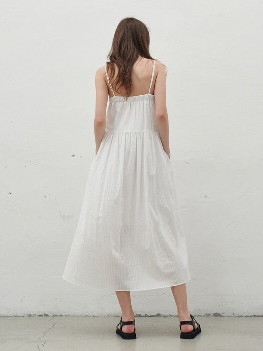  SLEEVELESS TIERED DRESS_WHITE