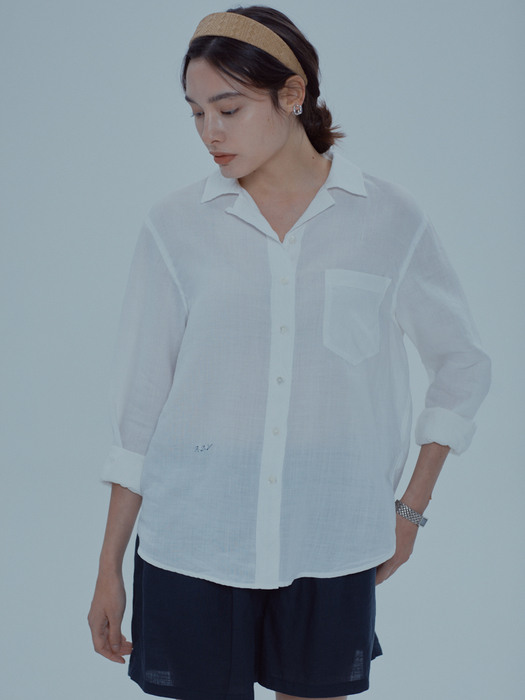 Voyage Linen Shirt (White)