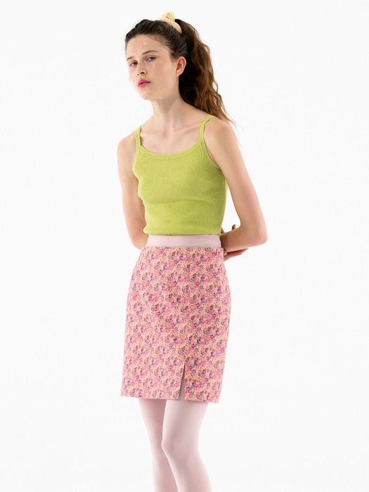 Flower Mini Skirt_Pink