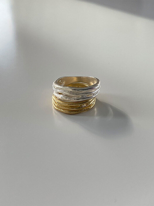 [925 silver] Cinq.silver.164 / frisson ring (2 color)