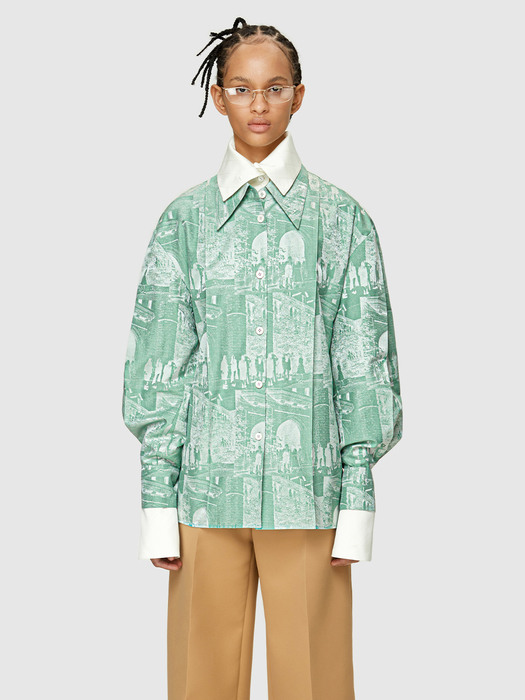 22FW JACQUARD SHIRT - GREEN