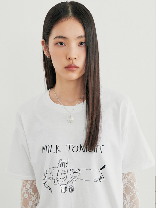 Milk Tonight Top_White