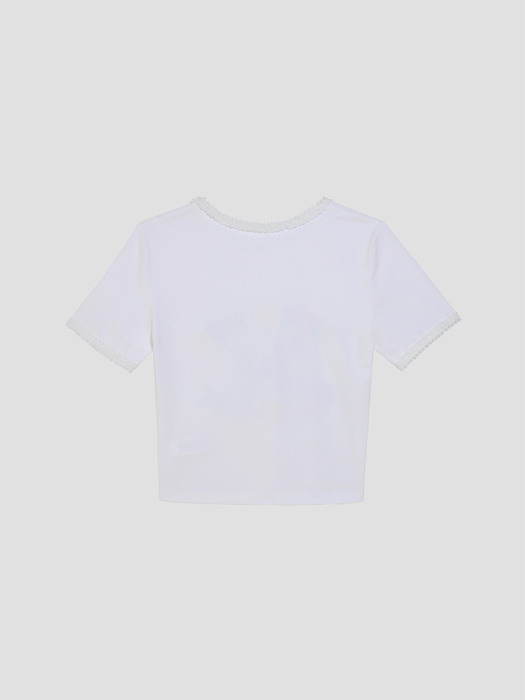 23SS HIDE N SEEK Cropped T-shirts_WHITE
