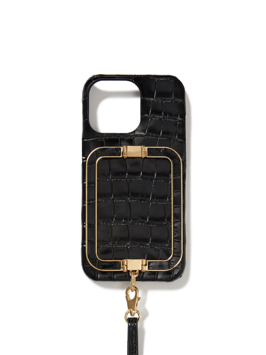 Phone Case with Leather Strap Z-Black