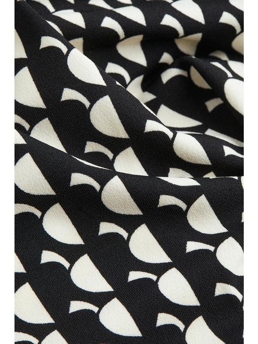 개더 바디콘 드레스 블랙/패턴 1154696002