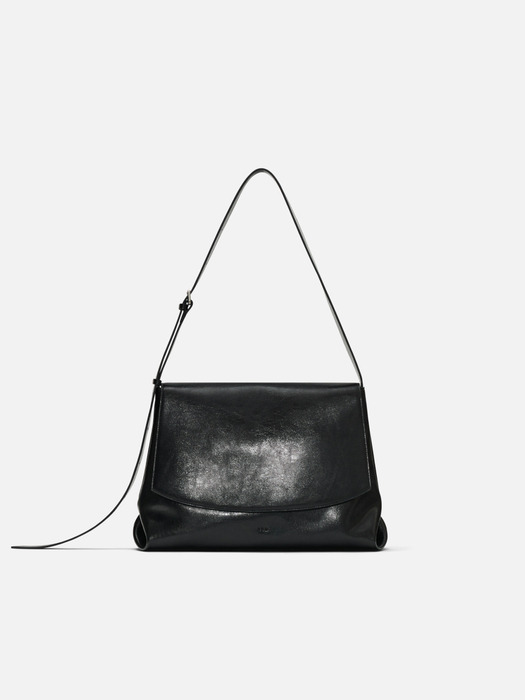 Kiki messenger bag Wrinkled black