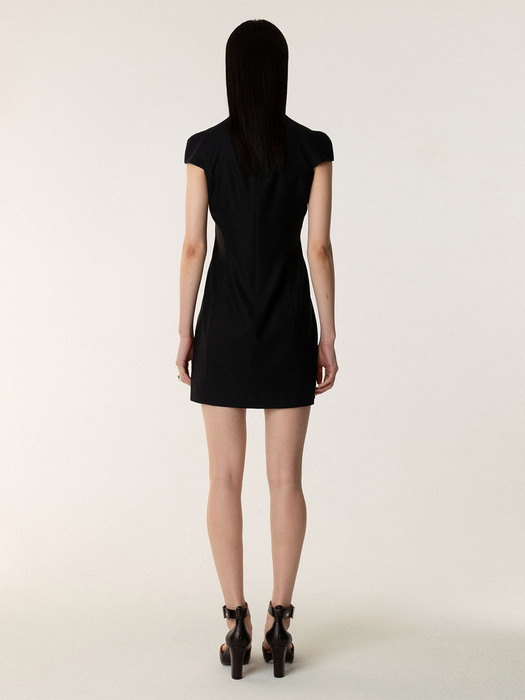 SS23 Shaped Little Mini Dress Black