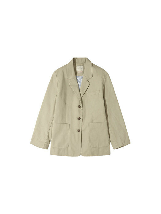 SIOT4071 Overfit cotton jacket_Beige