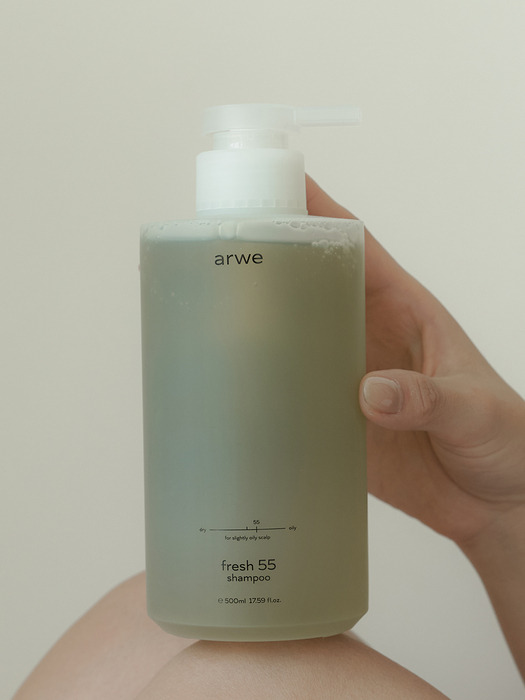 프레시 55 약지성 샴푸 500ml