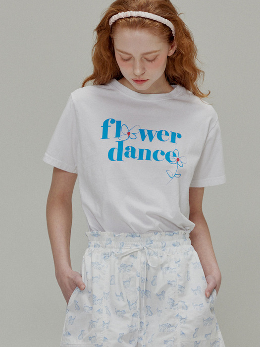 Flower Dance Short-Sleeved T-Shirt_White