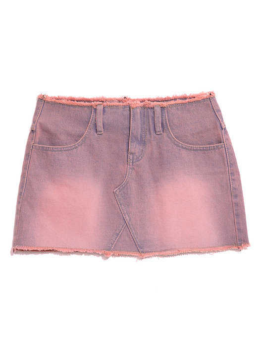 PINKY MINI DENIM SKIRT_PINK