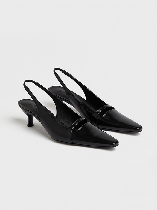 CARA sling-back pumps_box black