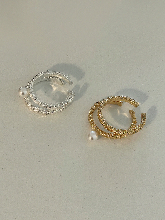 [FREE SIZE] SIMPLE PEARL RING (2colors) AR223010