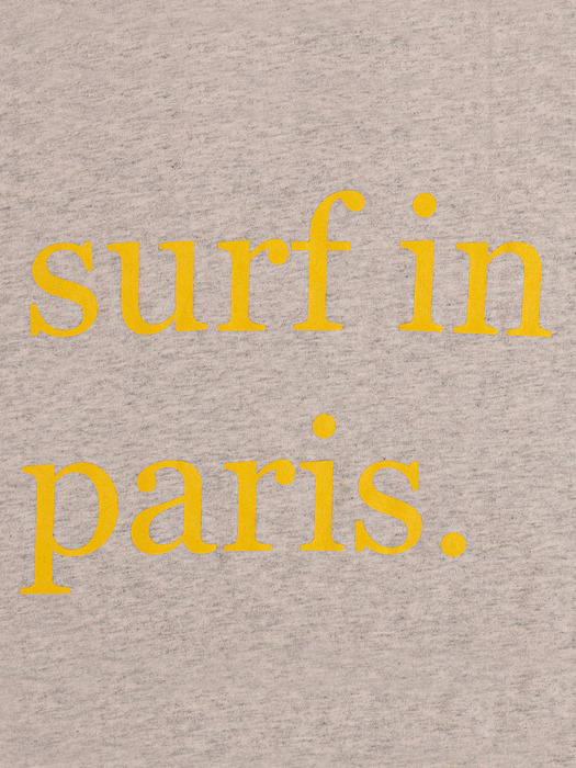 T-SHIRT SURF IN PARIS LIGHT GREY / YELLOW