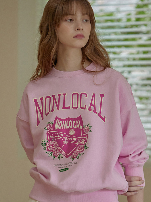 Rose Club Sweatshirt - Pink