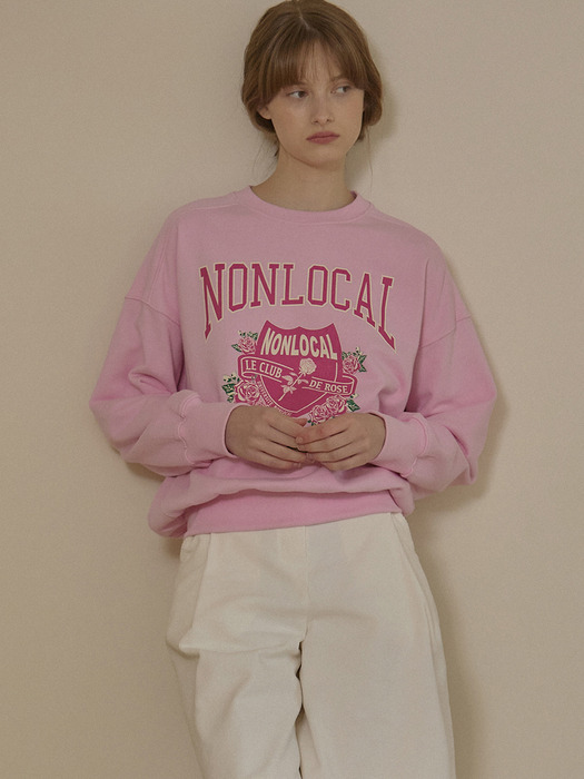 Rose Club Sweatshirt - Pink